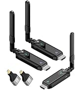 Wireless HDMI Transmitter and 2 Receivers, Up to 8 RXs, 150M/500FT Wireless HDMI Extender Kit 5.8...