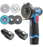 4000mah Battery Angle Grinder Tool, Cordless Angle Grinder with battery, Small Portable Angle Gri...