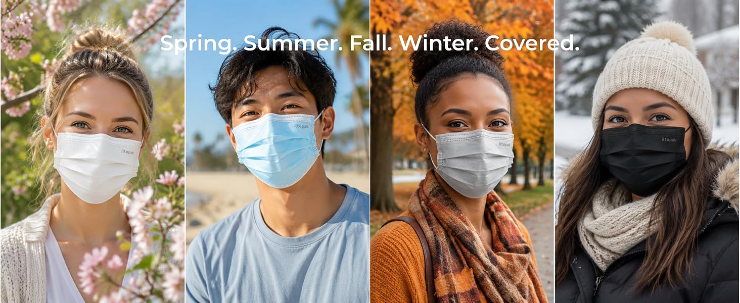 Spring. Summer. Fall. Winter. Covered.
