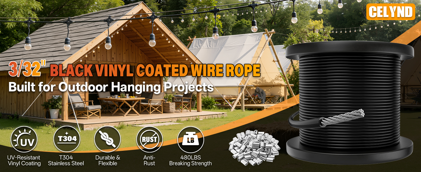 pvc coated steel cable