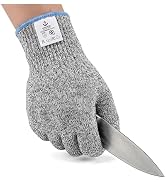 Anchor Safety Gear Cut Resistant Gloves Level 9, Food Grade HPPE Cut Proof Kitchen Gloves, Meat C...