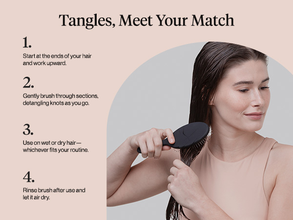 Kitsch Detangler Hair Brush for Wet and Dry Hair,