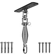 Dolibest Heavy Bag Hanger,Wall Ceiling Mount Hook 360° Rotation Wood Beam Holder Body Weight Stre...
