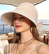 Rulala Fancy Sun Hats for Womens Wide Brim Visor UV Protection Hat for Beach Summer Packable Cap