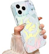 Solanaluna Compatible with MagSafe Magnetic Case for iPhone 17 Pro Max,Laser Iridescent Gradient ...