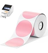 Phomemo 2"x2" Thermal Labels for D421R Printer Only, 750 Labels per Roll, Circle Thermal Labels w...