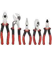 Mayouko 5PCS Pliers Set, 8 Inch Groove Joint Pliers, 6 Inch Long Nose, 6 Inch Slip Joint, 6 Inch ...