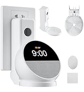 AFGHOA Wall Mount for Echo Spot 2024, Outlet Hanger Stand with Built-in Cable Management, Hide M...