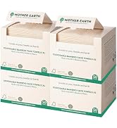 MOTHER EARTH Bamboo Face Towels XL - Hypoallergenic and Disposable Face Wipes | Dry Makeup Remove...