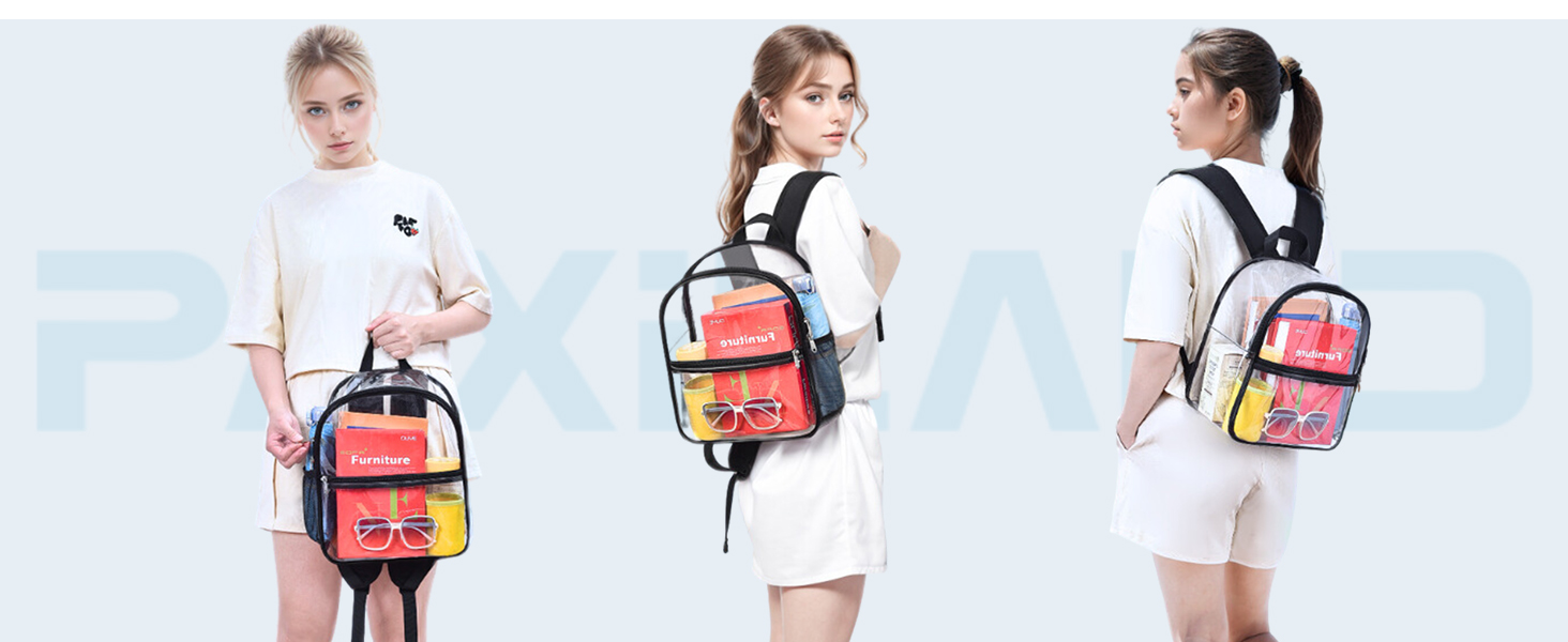 clear backpack 12 inches stadium approved