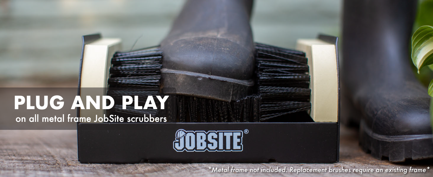 Plug and Play on all metal frame JobSite scrubbers