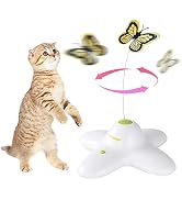 AFP Interactive Cat Toy, Butter-Fly Interactive for Indoor Cats, Flutter Bug Cat Toys, Flutter Ro...