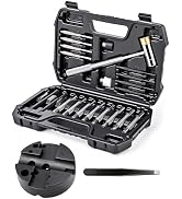 GRENTOOL Punch Set, Pin Punches, Roll Pin Punch, Tool with Hammer, Metal Material Including Punch...