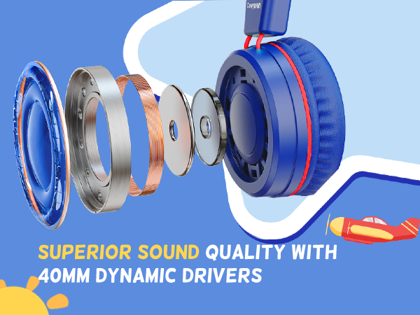 kids headphones wired usb c