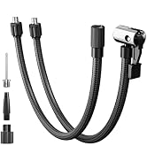 LEXIN Tire Inflator Hose Extension, Lock-On Air Chuck with Hose and Presta Valve Adapter Ball Nee...