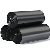KAshack 4 Gallon small trash bags 50 Count Bathroom kitchen bathroom garbage bags with drawstring...