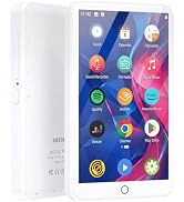 MECHEN Android 10 MP3 Player with 4" Touchscreen Bluetooth WiFi White | Android 10 OS, 2GB RAM+16...