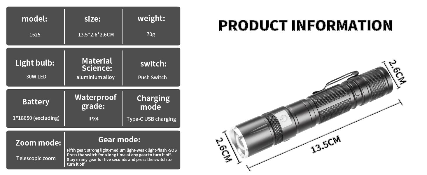 military flashlight; pocket flashlight rechargeable; small flashlights powerful