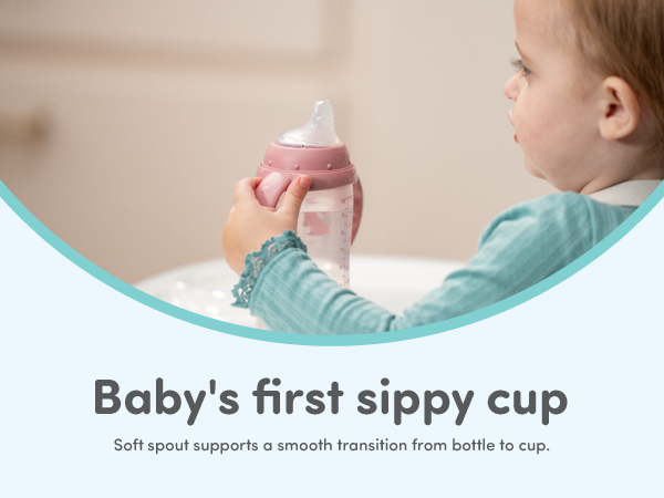 nuk first choise learner cup soft spout spill leak proof mickey mouse bpa free 6 months easy grip