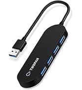 TWOPAN 4-Port USB 3.0 Hub, Ultra Slim USB Multiport Adapter for Laptop, Desktop, Mac, Surface Pro...