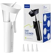 KAUGIC Ear Wax Cleaner - One-Hand Ear Wax Removal Kit Manual Ear Irrigation Flushing System, Safe...