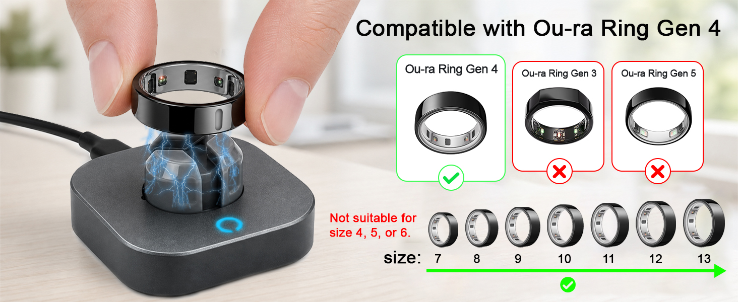oura ring 4 charger size 9