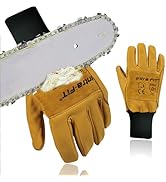 Intra-FIT Chainsaw Gloves Class 2,Multi-Layer Protection on Left Hand, Safety Forestry Work Glove...