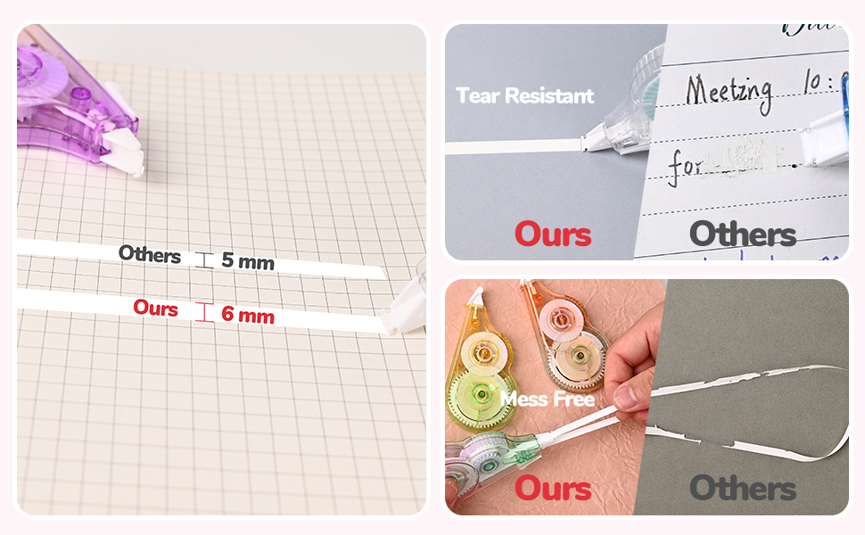 Correction tapes