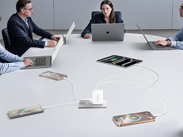 wall charger with retractable cable