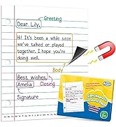Aizweb Giant Magnetic Lined Notebook Paper,2 Dry Erase Sheets,Total Area 17" x 21.5",Handwriting ...