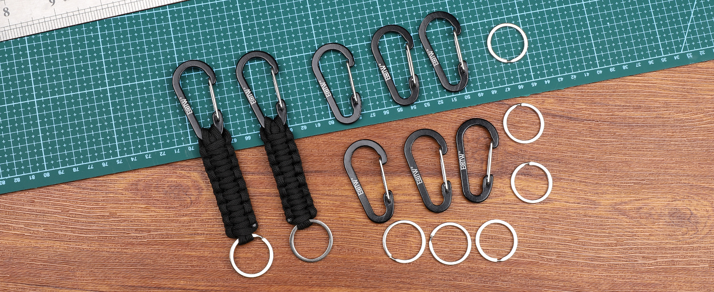 Paracord Carabiner Keychain