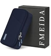 Fmeida Structured Pencil Case Pouch for Boys Back to School Gift Navy Blue | Gift Box, 5 Compartm...