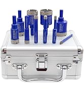 SHDIATOOL Diamond Drill Core Bits,Tile Drilling Core Hole Saw Kit for Porcelain Marble Ceramic Gr...