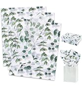 BEISHIDA Eucalyptus Tissue Paper Bulk, Green Wrapping Tissue Paper for Gift Bags, 14 x 20 Inch Gi...
