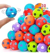 32PCS Fidget Spinner Soccer Balls Sports Party Favors Bulk for Kids 4-8 8-12 Easter Egg Fillers B...