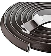 Weather Stripping Door Seal - Self Adhesive Weather Strip V Shaped Seal Strip,Brown,10m