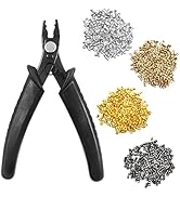 Bead Crimping Pliers and Tube Crimp Beads, lyfLux 1000 Pieces Jewelry Crimp Beads with Jewelry Be...