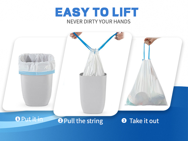Trash Bags Drawstring