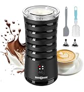 Electric Milk Frother, Paris Rhône 4-in-1 Milk Steamer and Frother, Hot & Cold Foam Milk Warmer w...