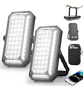 10000mAh Rechargeable LED Camping Lantern with LCD Display, 12 Light Modes, Dimmable & Waterproof...