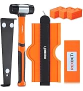 REXBETI 44-Piece Upgraded Laminate Wood Flooring Installation Kit with Solid Tapping Block, Long ...