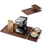 DXOKNQG Silicone Coffee Mat, 24 x 16 Inch Kitchen Counter Mat for Coffee Machines with Detachable...