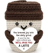 Agantree art Farewell Gifts for Coworker Leaving Going Away Goodbye Retirement Crochet Coffee Gif...