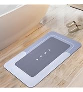 Housego Absorbent Bath Mat Magic Rug, Quick Drying Mat Magic Bath Mat Non-Slip Floor Rug Rubber B...