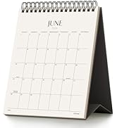Jotsome Desk Calendar 2026-2027, Small Standing Flip Desktop Calendar From Now to June 2027 for H...