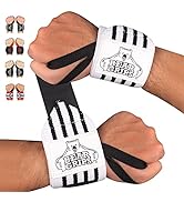 Bear Grips Extra Strength Weight Lifting Wrist Wraps | Wrist Straps for Weightlifting Men and Wom...