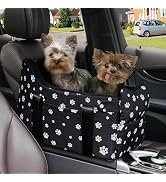 Dog Car Seat for Console - Memory Foam Pet Booster Seat for Small Medium Dogs Up to 21 lbs - SUV ...