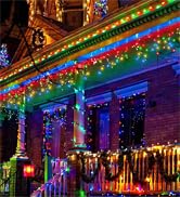 multicolor icicle lights