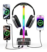 cozoo Gifts for Gamer Men All-in-One RGB Headset Stand & Charging Station | 3 USB Ports, 2 Outlet...