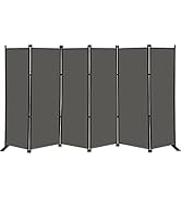 MAYOLIAH 6 Panel Folding Privacy Screen 9ft Wide, 6ft Tall Partition Room Divider Portable Office...